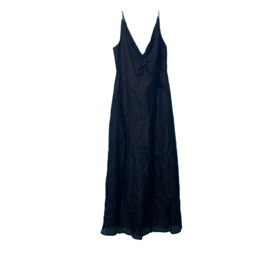 BCBGENERATION | Black Checkered Sheer Bottom Maxi Dress Sz 8 - Picture 3 of 7